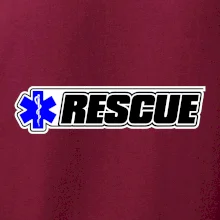 Záchranár rescue kríž modrý