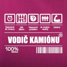 Čiarový kód - Vodič kamiónu
