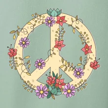 Peace symbol pieskový