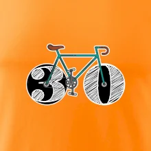 Narodeniny 30 rokov na bicykli