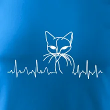 EKG krivka mačka