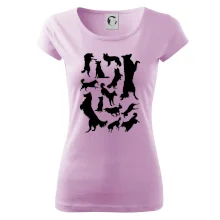 Border kólia siluety