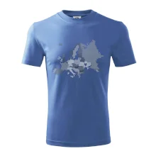 Mapa Európy - srdce v Ukrajine