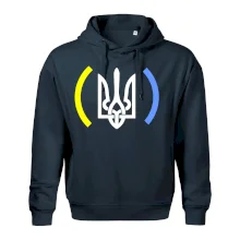 Ukrajina trojzubec s farbami Ukrajina trojzubec s farbami