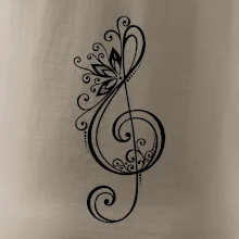 Husľový kľúč kvety Husľový kľúč kvety