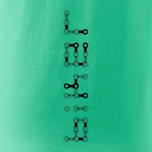 Biker nápis na výšku reťaz