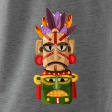 Mayová maska s perím