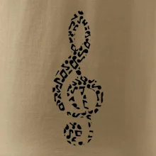 Husľový kľúč z nôt Husľový kľúč z nôt