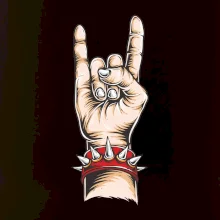 Rocková ruka s náramkom