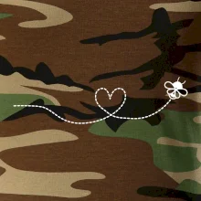 Dráha letu včely - srdce Dráha letu včely - srdce