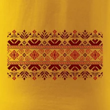 Ukrajinský vzor - červený Ukrajinský vzor - červený