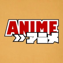 Anime nápis červený