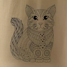 Mačka sediaca mandala