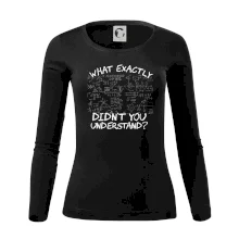 What exactly didn't you understand - physics