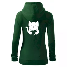 Mačka drží srdce Mačka drží srdce