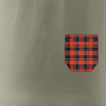 Flanelové triko červené