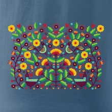 Folklór - farebne kvetiny obdĺžnik