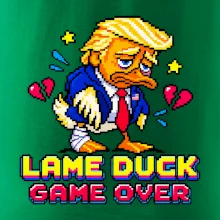 Trump lame duck pixel art game over