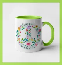 Peace and love symbol