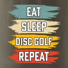 Disc Golf eat sleep barevné Disc Golf eat sleep barevné