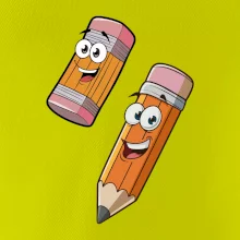 Parové tričko - Ceruzka a guma