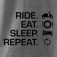 Ride Eat Sleep Repeat moto skúter