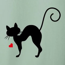 Zamilovaná mačka prehnutá