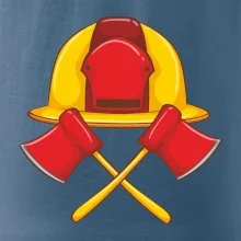 Hasičská helma a sekera Hasičská helma a sekera