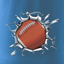 Americký futbal lopta v triku