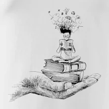 Čitateľ - ruka kreslená Čitateľ - ruka kreslená