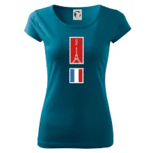 Paríž známka farebná