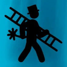 Kominík logo + nápis na zádech