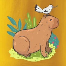 Kapybara a vtáčik Kapybara a vtáčik