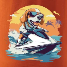 Bígel na vodnom skútri