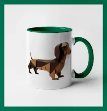 Jazvečík - zlepený z papiera