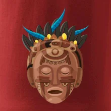 Mayová maska hnedá