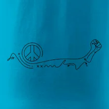 Päsť a symbol mieru