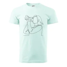 Fotografka stojaca jedným ťahom Fotografka stojaca jedným ťahom