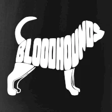 Bloodhound nápis v tele