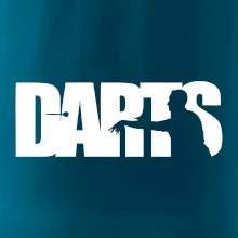 Darts - nápis so šípkarom