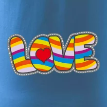 Love nápis dúhový