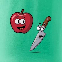 Parové tričko - Jablko a nôž