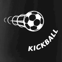 Kickball nápis šikmo