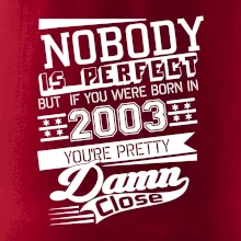 Nobody is perfect - 2003