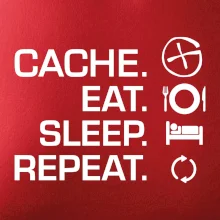 Eat sleep repeat Cache