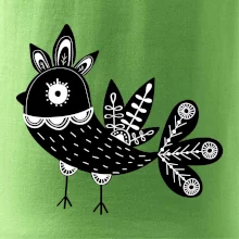 Vtáčik čiernobiely folklór