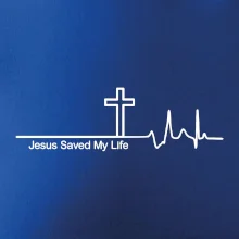 Jesus Saved My Life kríž ekg