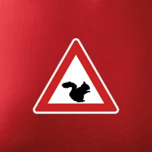 Dopravná značka - Pozor veverička
