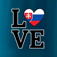 Love Slovenská vlajka Love Slovenská vlajka