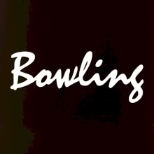 Bowling nápis písacie